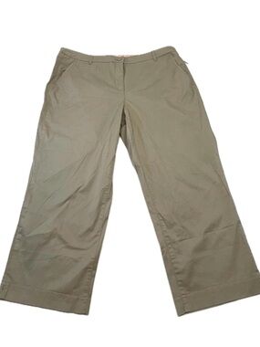 NWT Tribal Linen-Colored Stretch Capri Pants Size 18